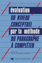 Évaluation du niveau conceptuel par la méthode du paragraphe à compléter