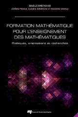 Formation mathématique pour l'enseignement des mathématiques